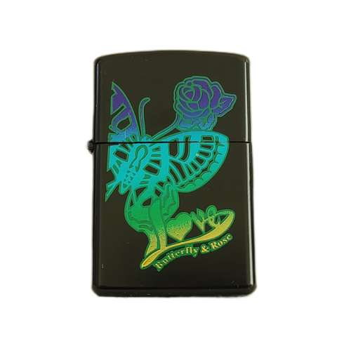 فندک مدل گل و پروانه