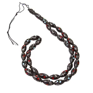 تسبیح بازرگانی میلادی مدل کشکول میناکاری کد T_348