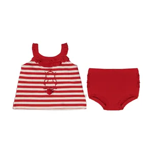 ست تاپ و شورت نوزادی دخترانه فیورلا کد 2022