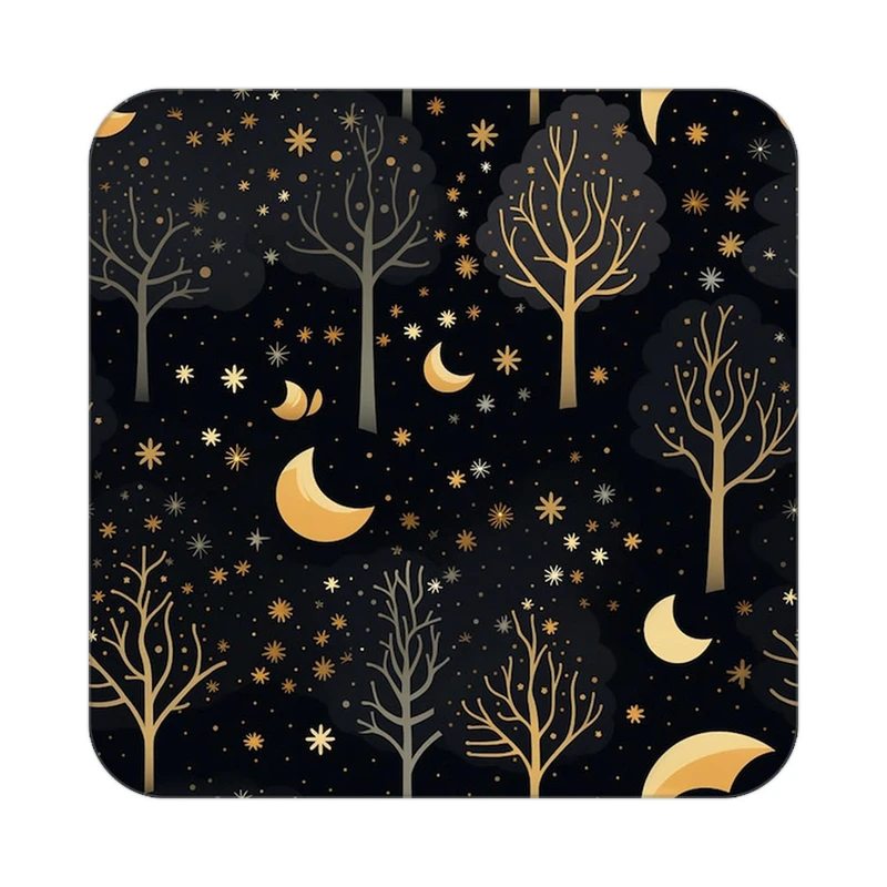 زیر لیوانی کاکتی طرح ماه و ستاره مدل mp53249