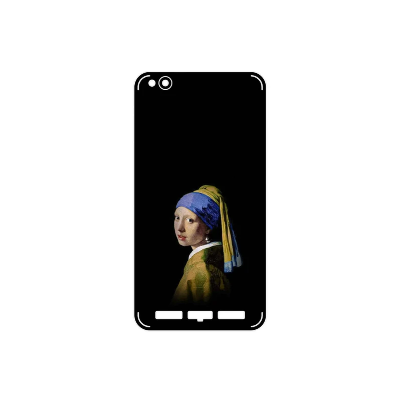برچسب پوششی ماهوت مدل Girl with a Pearl Earring of Vermeer مناسب برای گوشی موبایل شیائومی Redmi 5A