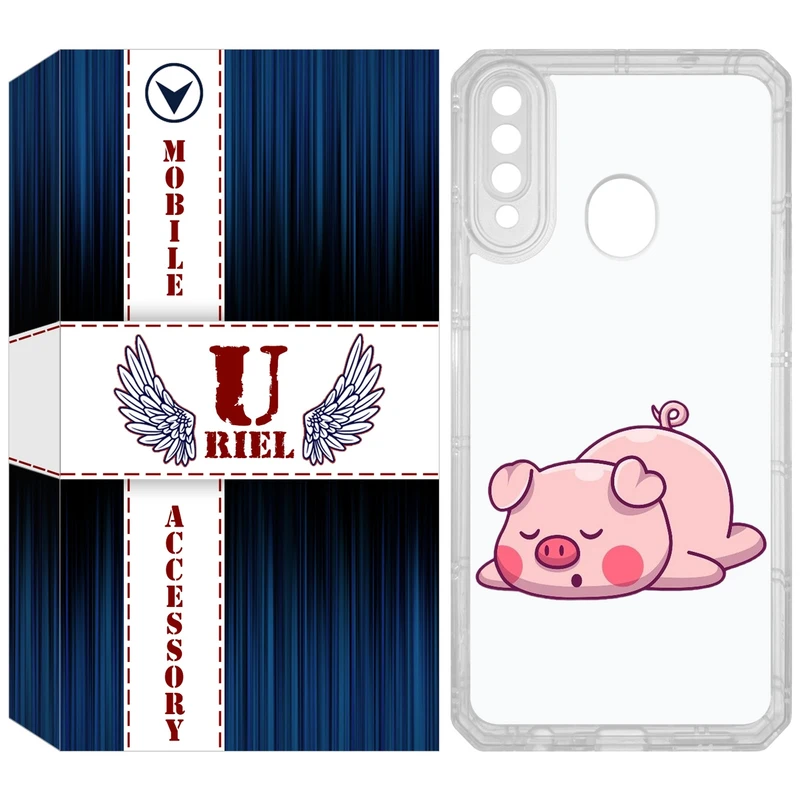 کاور یوریل مدل Clear کد 42 طرح پیگی مناسب برای گوشی موبایل سامسونگ Galaxy A20s