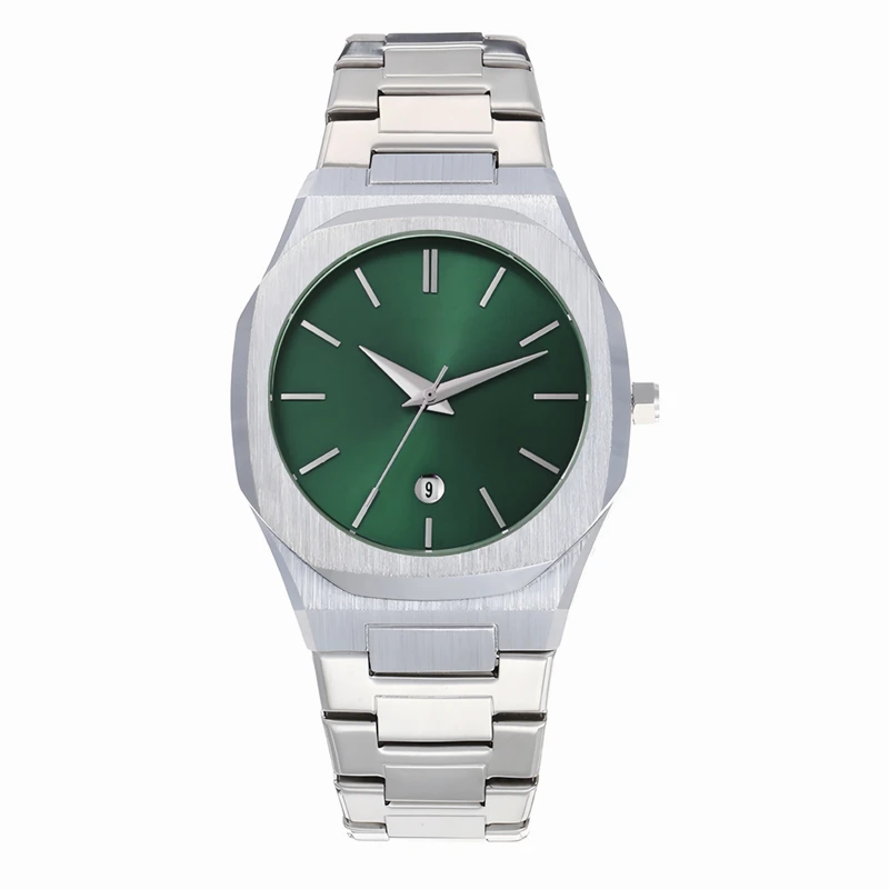 ساعت مچی عقربه‌ای کوارتز مردانه مدل دیت جاست بند استیل قفل مخفی کد 004