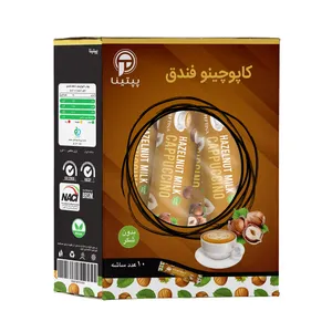 کاپوچینو با طعم فندق بدون شکر پپتینا بسته 10 عددی