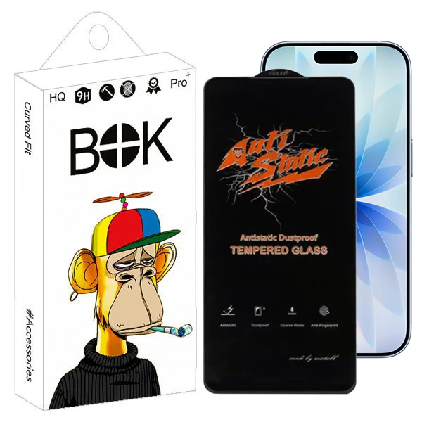 محافظ صفحه نمایش انتی‌استاتیک بوک مدل Hardex مناسب برای گوشی موبایل اپل iPhone 17