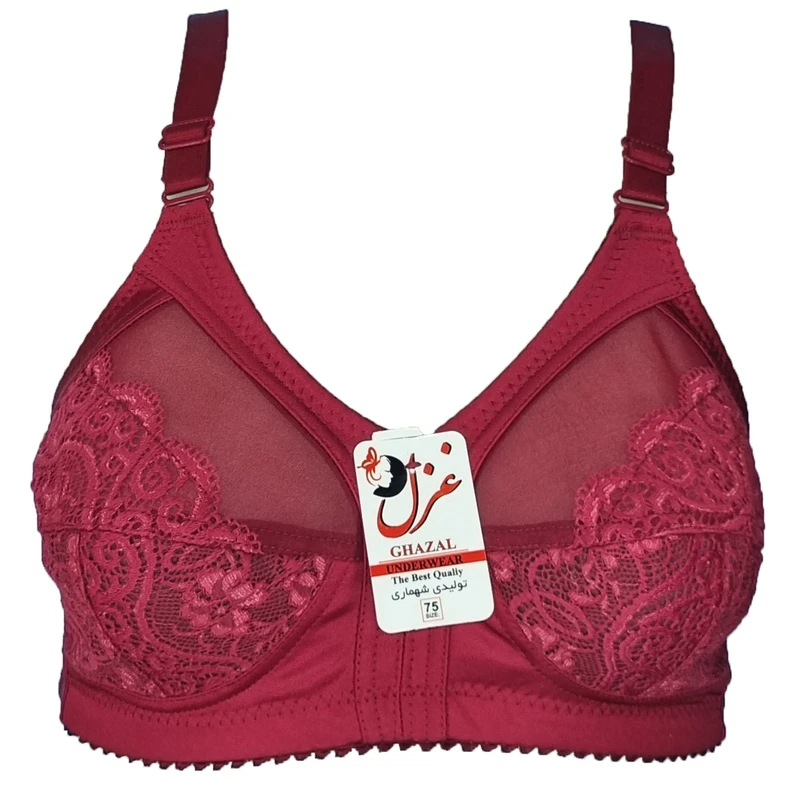 سوتین زنانه غزل مدل پرلون بالاشیشه ای کد 1985