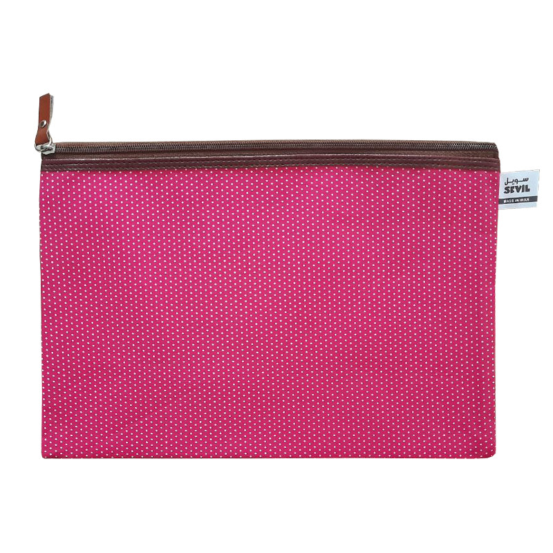 پوشه سویل مدل زیپ دار طرح خالدار کد SE-18 پوشه سویل مدل زیپ دار طرح خالدار کد SE-18