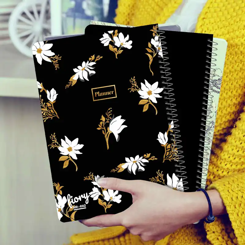 دفتر برنامه ریزی مستر راد طرح گل ساکورا مدل پلنر روزانه کد 1636 Flower