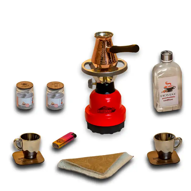 مجموعه قهوه ساز سفری مدل ترک کد t11