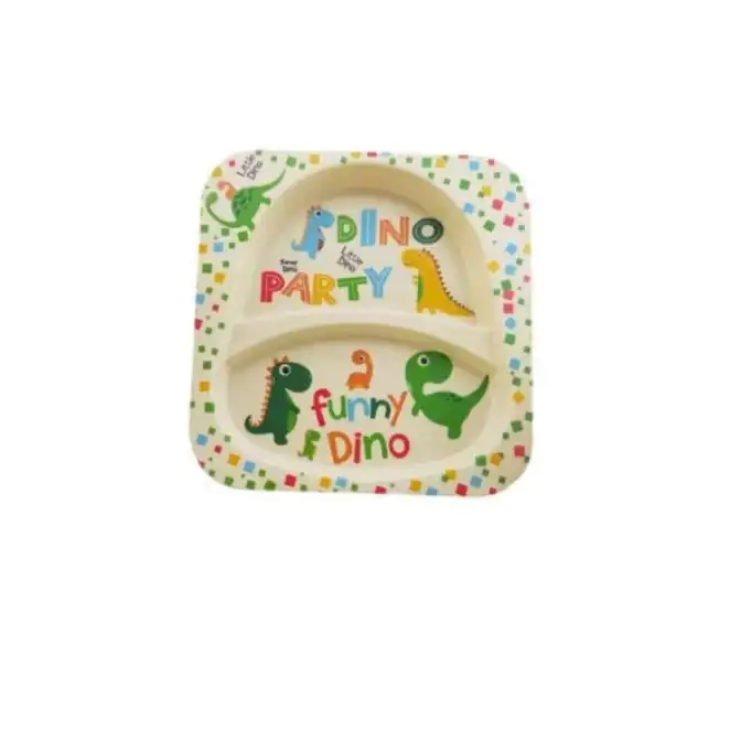 بشقاب کودک مدل Dino Party کد B104