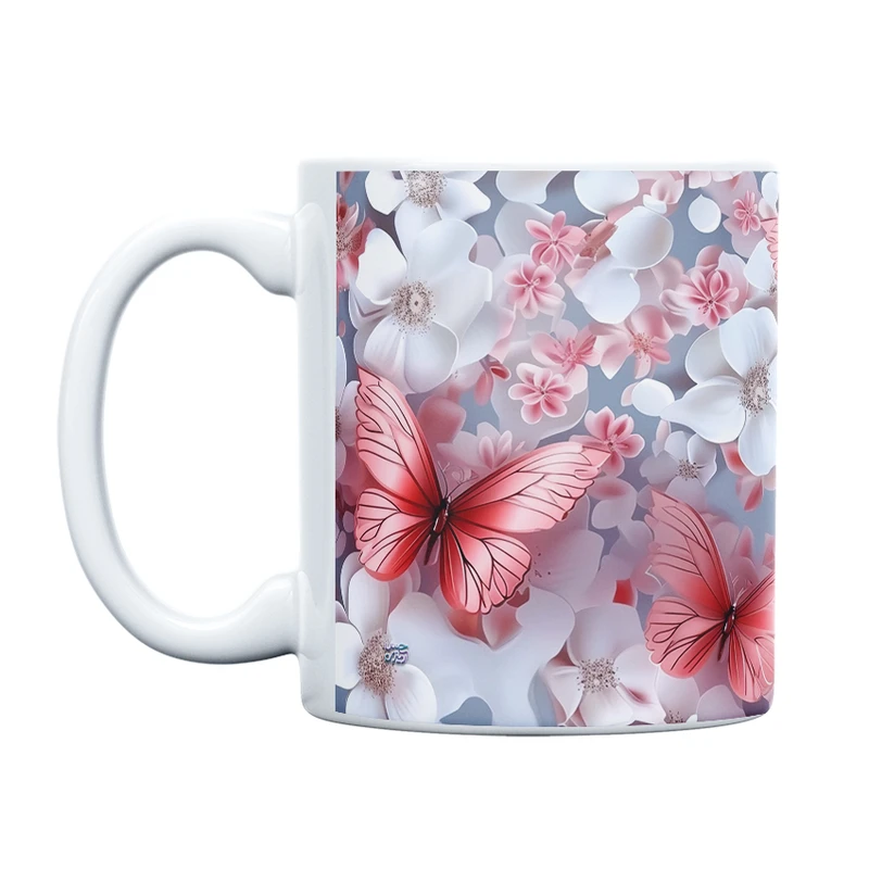 ماگ حس آمیزی طرح پروانه مدل کلاسیک کد 105