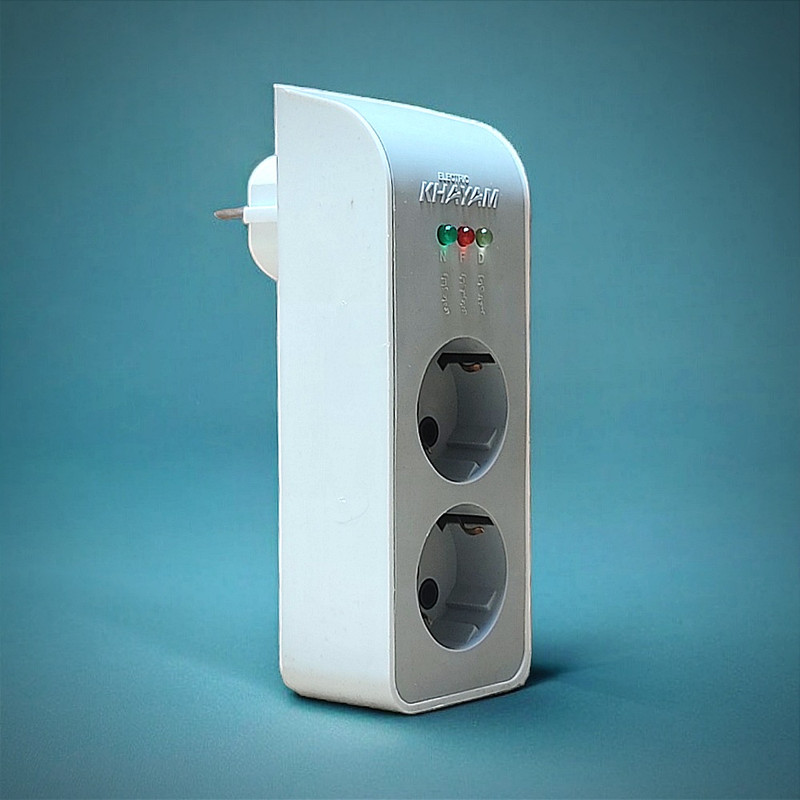 محافظ ولتاژ خیام الکتریک مدل دو خانه ویژه یخچال و فریزر