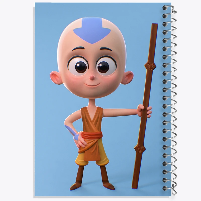 دفتر مشق 50 برگ خندالو طرح انیمه آواتار (Avatar) کد F809