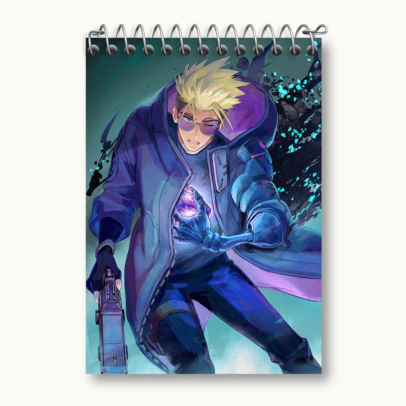 دفتر یادداشت 50 برگ خندالو مدل وش انیمه تریگان (Trigun) کد 36212