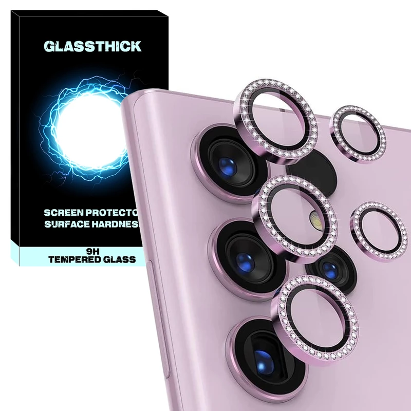 محافظ لنز دوربین گلستیک مدل Ring Diamond GL مناسب برای گوشی موبایل سامسونگ Galaxy S25 Ultra