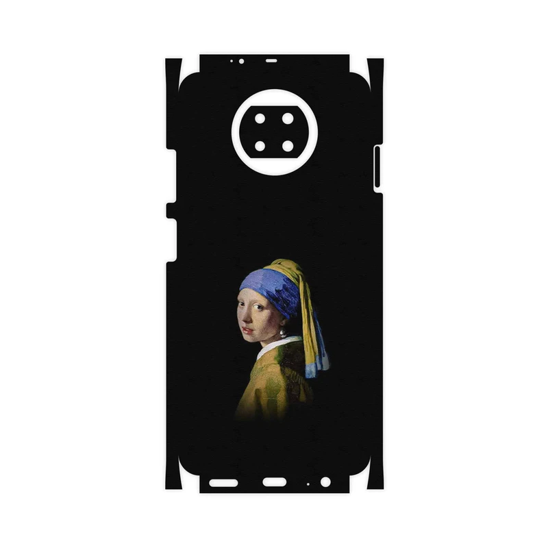 برچسب پوششی ماهوت مدل Girl with a Pearl Earring of Vermeer-FullSkin مناسب برای گوشی موبایل شیائومی Redmi Note 9T
