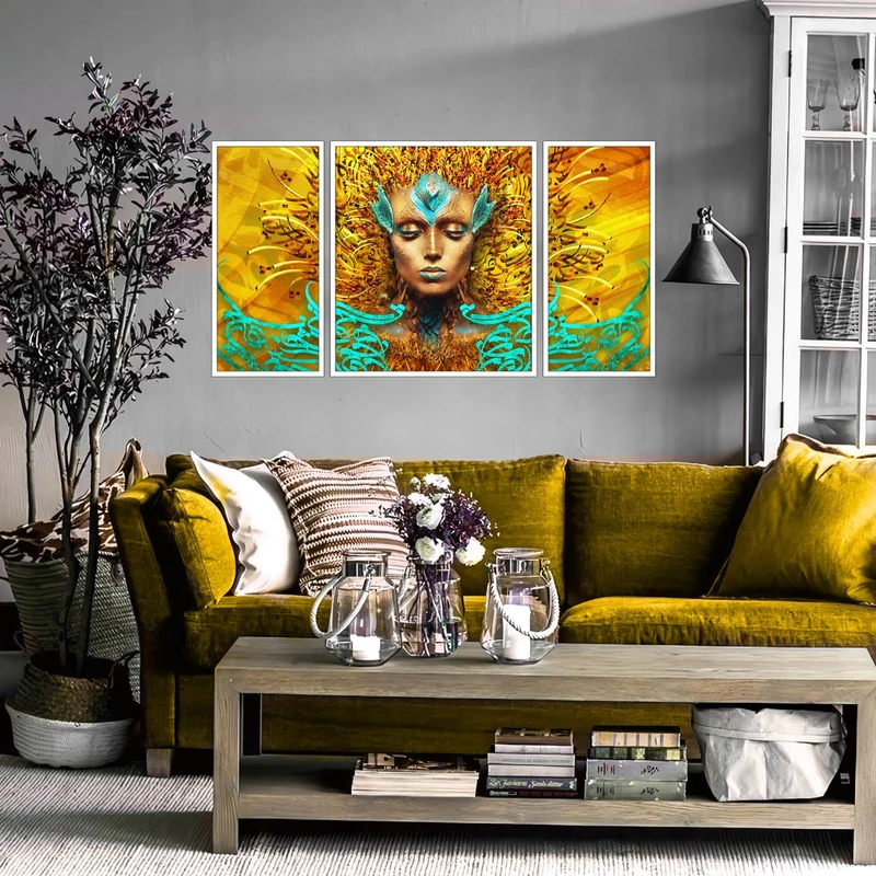 تابلو بکلیت طرح مدرن دیجیتال آرت مدل W-2941 مجموعه 3 عددی