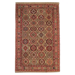 گلیم دستباف دو متری طرح سوزنی کد 630