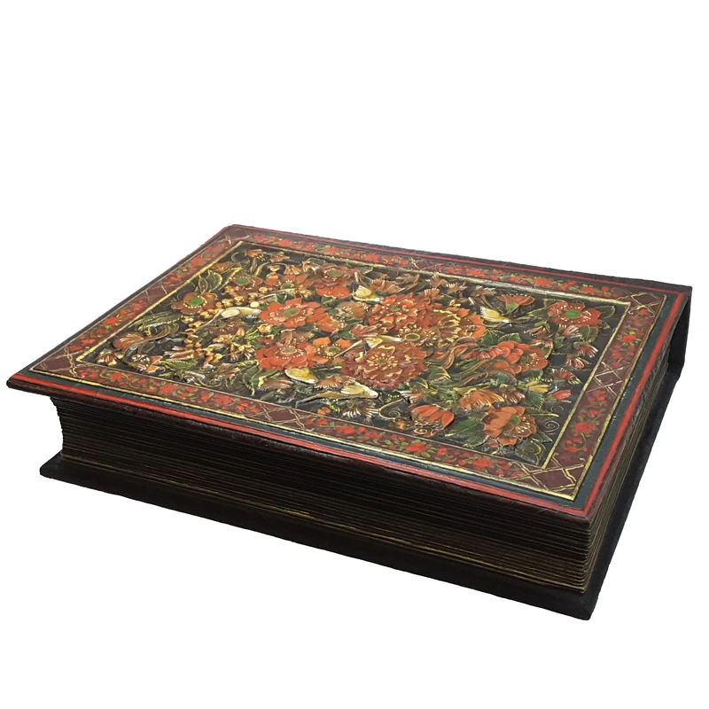 جعبه جواهر چوبی مدل  پاپیه ماشه کد J3D21C1