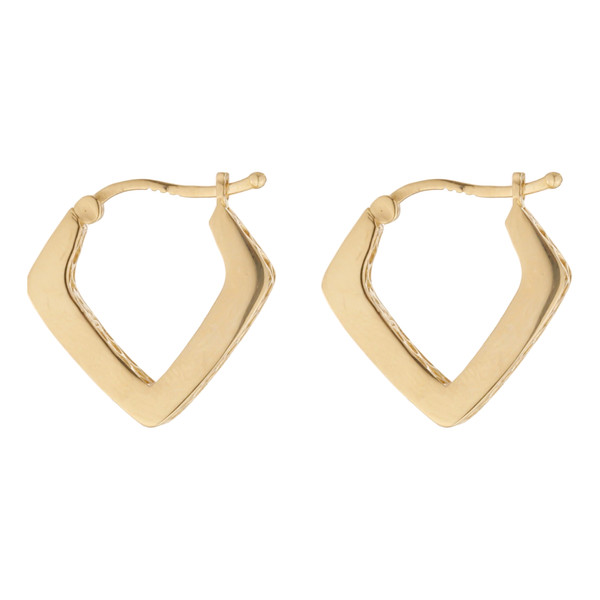 گوشواره طلا کم اجرت 18 عیار زنانه گلدم مدل E-2311011