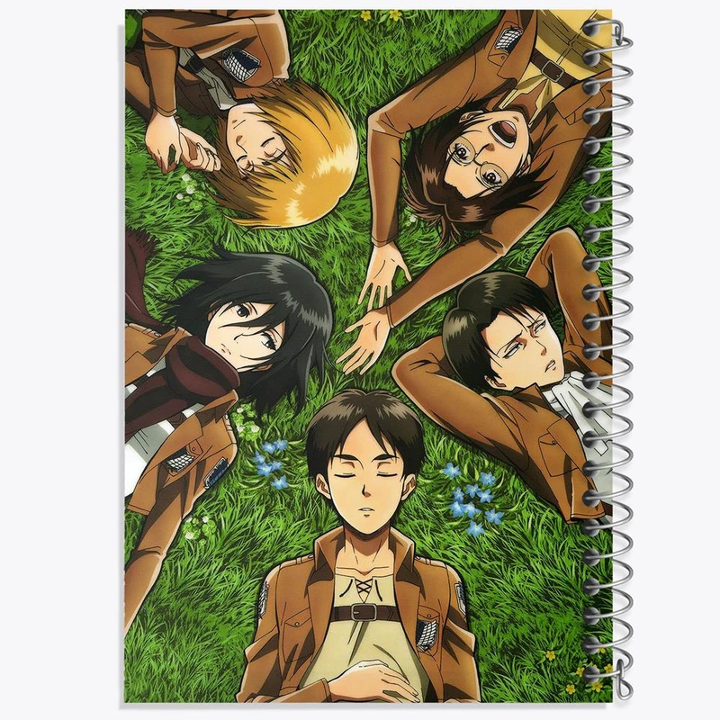 دفتر نقاشی 50 برگ خندالو مدل انیمه اتک آن تایتان Attack on Titan کد 4843