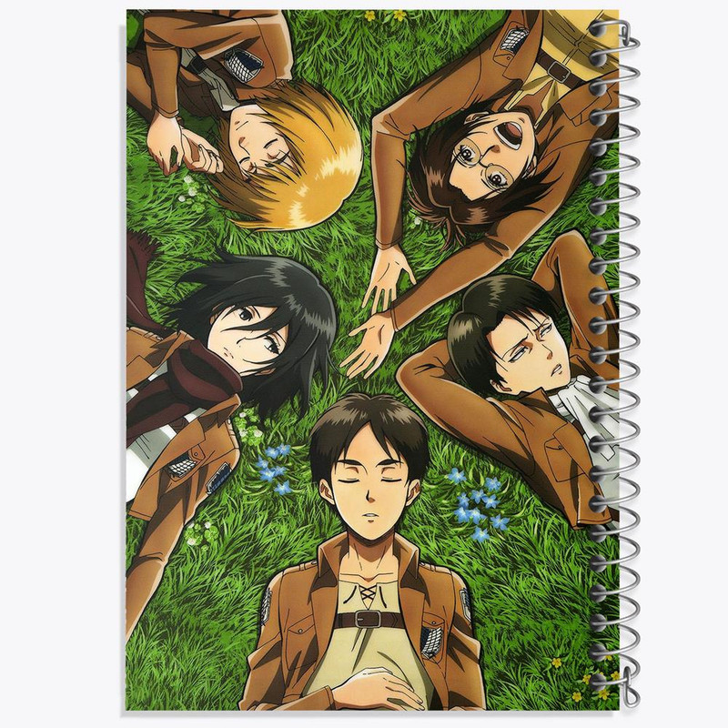دفتر مشق 100 برگ خندالو طرح انیمه اتک آن تایتان Attack on Titan کد 4843