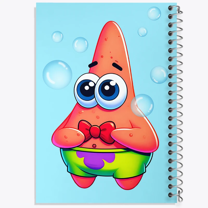 دفتر مشق 100 برگ خندالو طرح پاتریک باب اسفنجی کد N4986