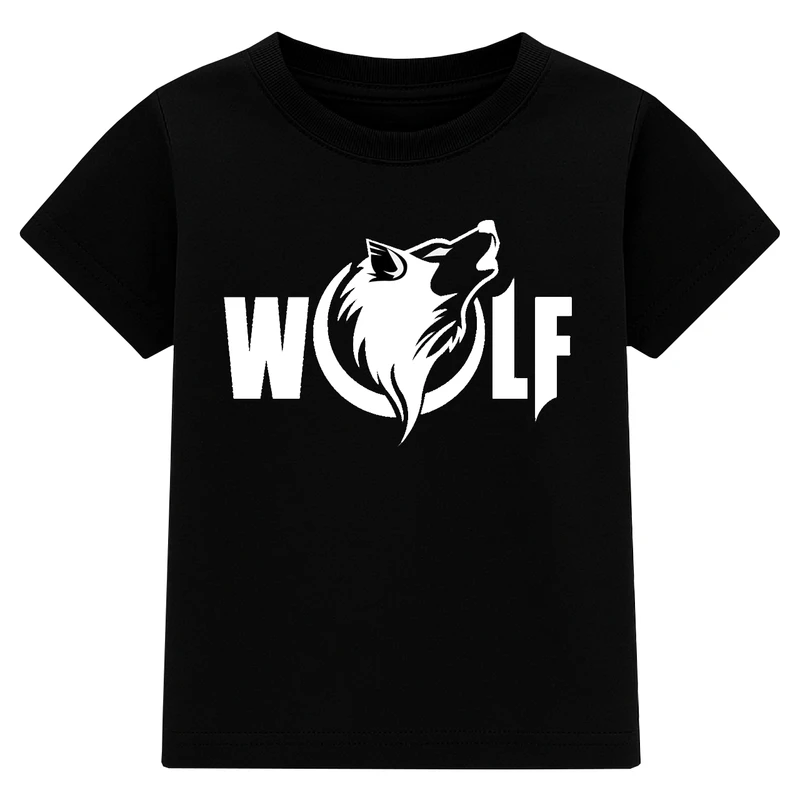 تی‌شرت آستین کوتاه پسرانه مدل WOLF کد A63