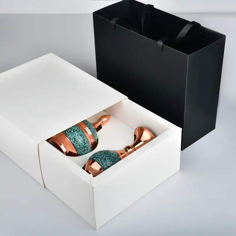 ست گلدان و قندان فیروزه کوبی کد 210