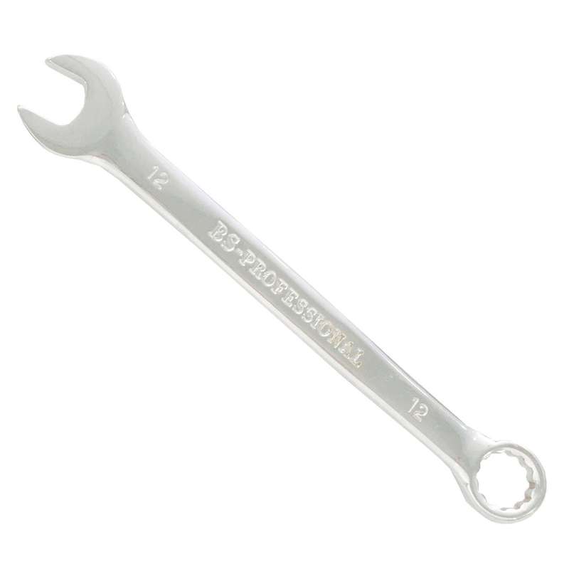 آچار یک سر تخت و یک سررینگی بی اس مدل PFL سایز 12 میلی متر