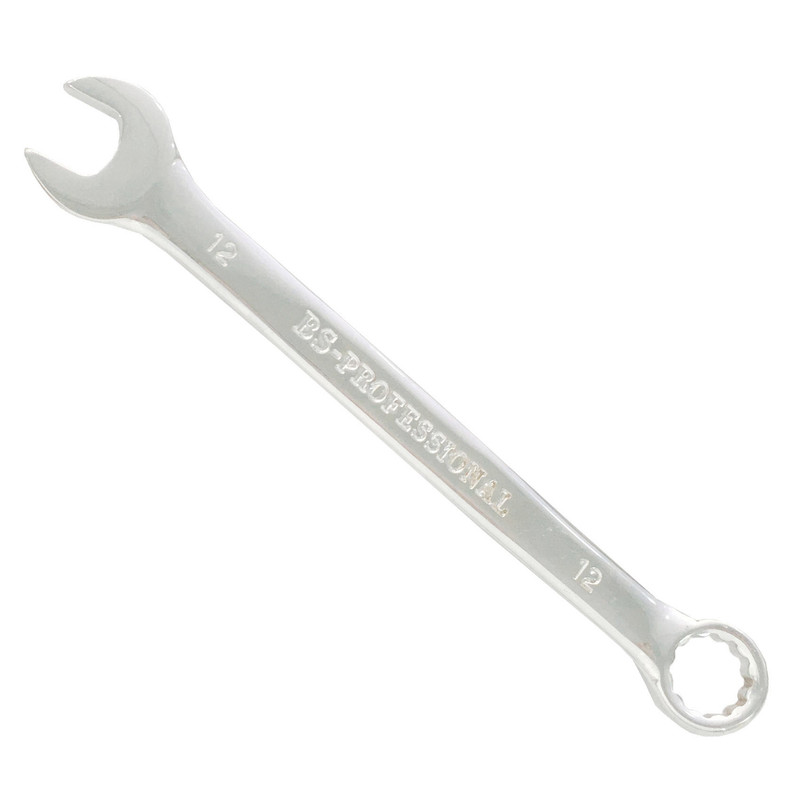 آچار یک سر تخت و یک سررینگی بی اس مدل PFL سایز 12 میلی متر