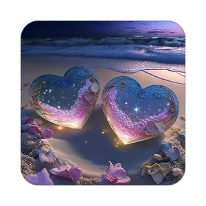 زیر لیوانی کاکتی مدل عاشقانه کد mp13482