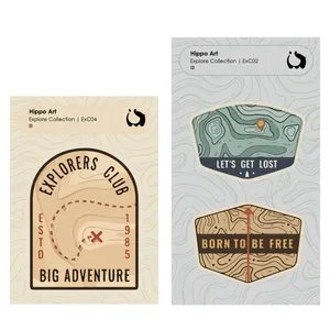 برچسب هیپو آرت مدل  Advanture - Off Road بسته 2 عددی