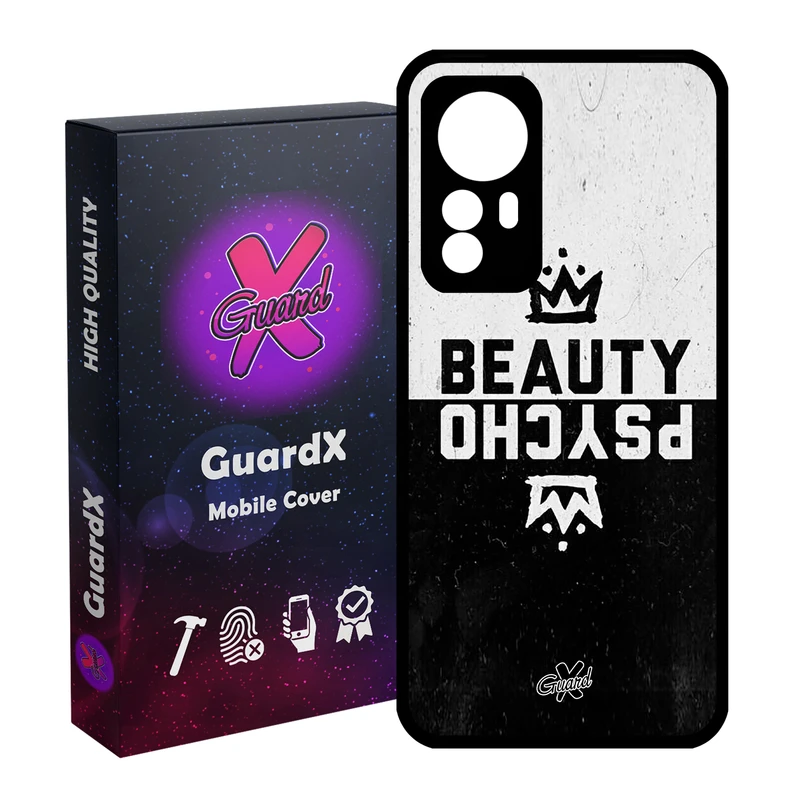 کاور گارد ایکس طرح Beauty Psycho مدل Glass10094 مناسب برای گوشی موبایل شیائومی Mi 12/Mi 12X/Mi 12S