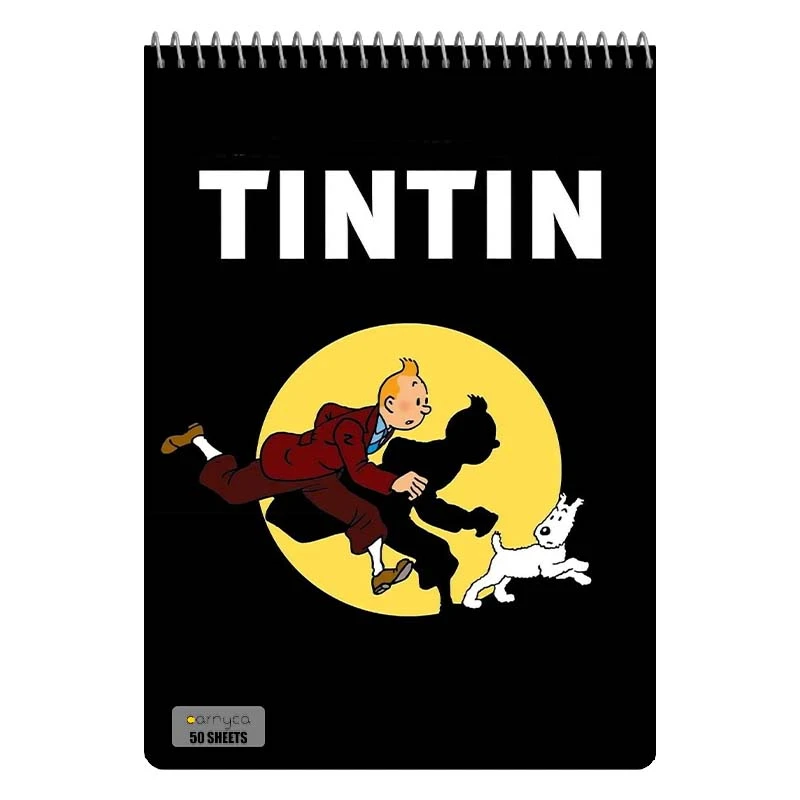 دفتر نقاشی 50 برگ سیمی کارنیکا طرح ماجراهای تن تن tin tin کد 64952