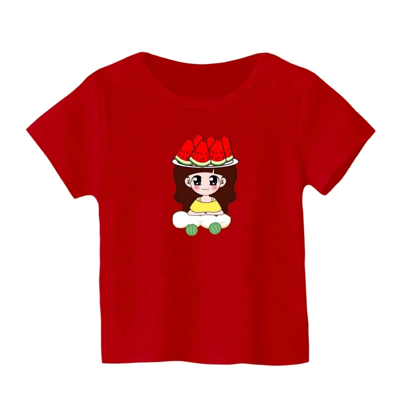 تی شرت آستین کوتاه بچگانه مدل دخترک یلدایی کد 27