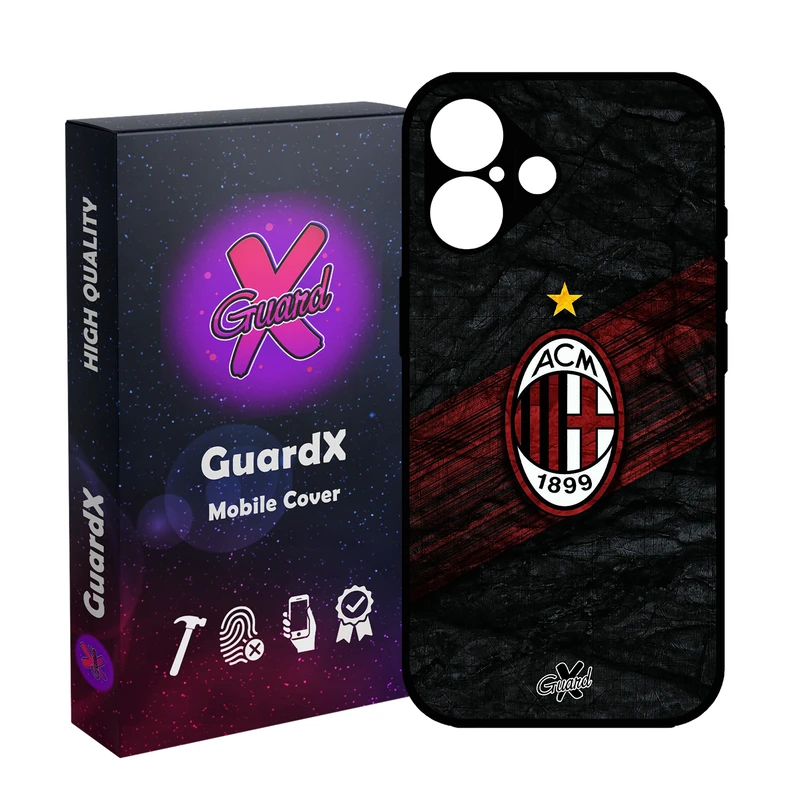 کاور گارد ایکس طرح AC Milan مدل 10057 مناسب برای گوشی موبایل اپل iPhone 16