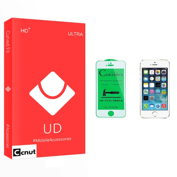 محافظ صفحه نمایش سرامیکی کوکونات مدل UD Glass مناسب برای گوشی موبایل اپل iPhone 5