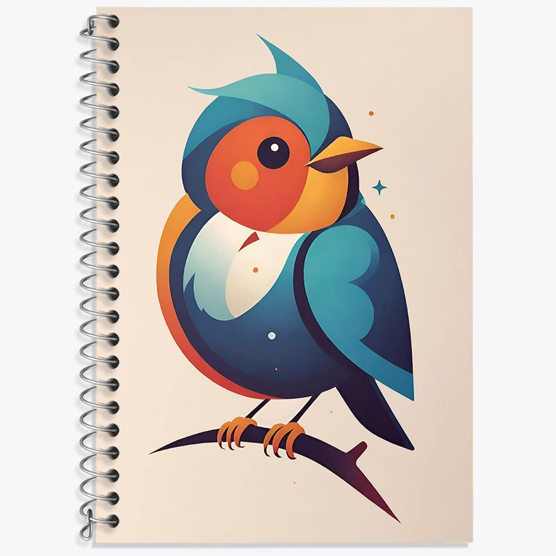 دفتر لغت 50 برگ خندالو طرح پرنده بامزه کد N5122