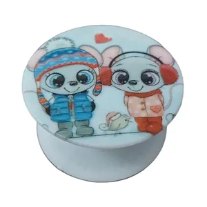 پایه نگهدارنده گوشی موبایل و تبلت پاپ سوکت طرح موش مدل Love