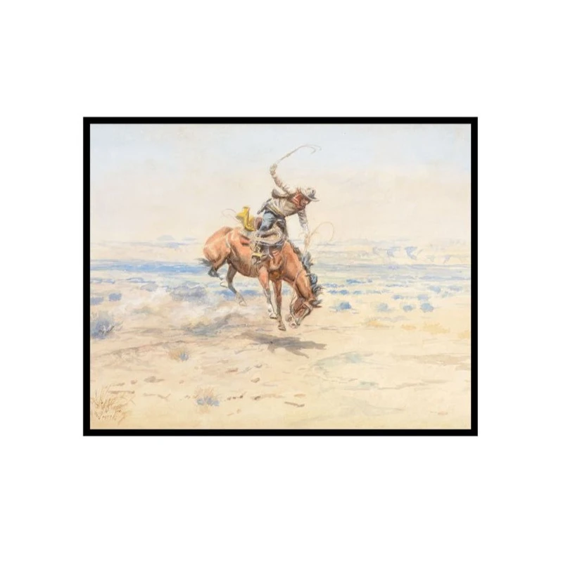 پوستر مدل چاپ اسب وحشی