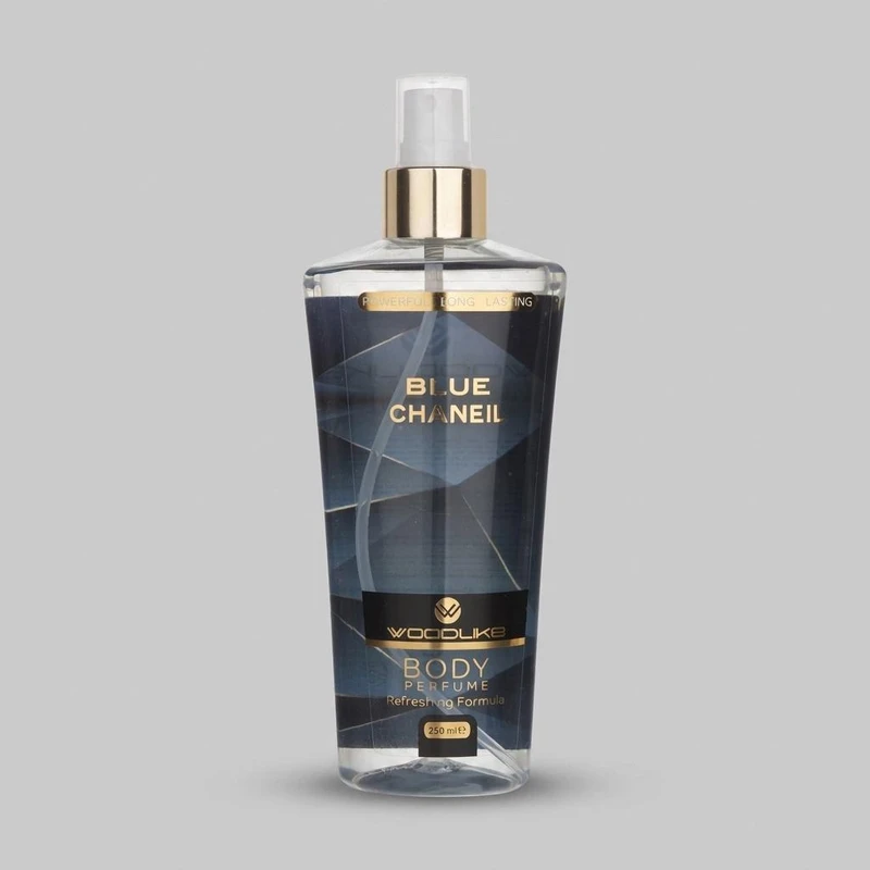 بادی اسپلش مردانه وودلایک مدل Blue Chaneil حجم 250 میلی لیتر