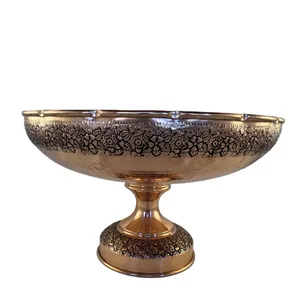 میوه خوری مسی مدل گلدار