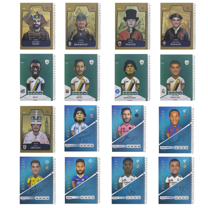 دفترچه یادداشت 100 برگ مدل فوتبالی کد yas مجموعه 16 عددی 