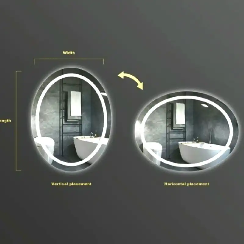 آینه سرویس بهداشتی مدل بک لایت لمسی کد 1001
