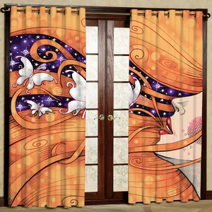  پرده مدل طرح دار مخمل پانچی کد 1401 سایز 140x280 سانتی متر