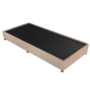 تخت خواب ام دی اف دونفره مدل باکس هتلی لبه دار کد LNAOBD000203 سایز 200 × 140 سانتی متر