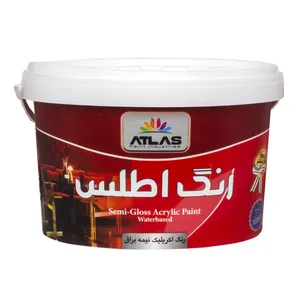 رنگ اکریلیک نیم براق اطلس کد 45 وزن 4 کیلوگرم