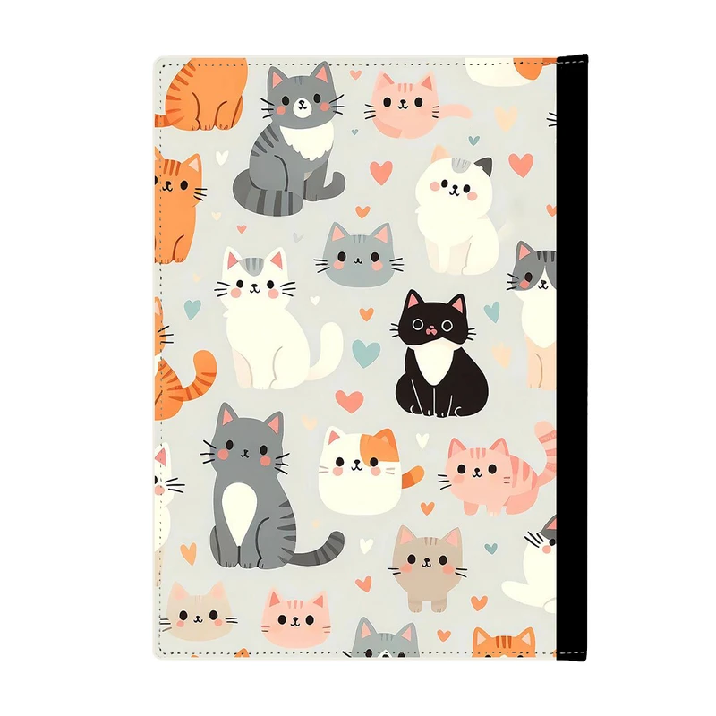 کلاسور پاد آفرین مدل گربه های کیوت رنگی رنگی کد 363