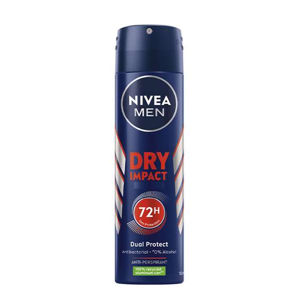 اسپری ضد تعریق مردانه نیوآ مدل Dry Impact 72h حجم 150 میلی لیتر